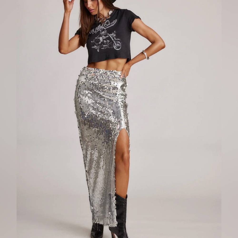 12th Tribe Sequin Maxi Skirt